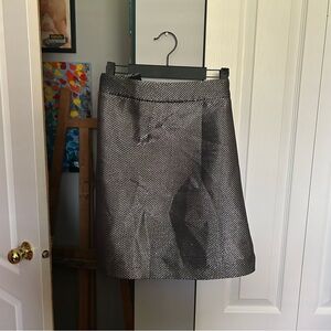 H&M Metallic Silver Skirt